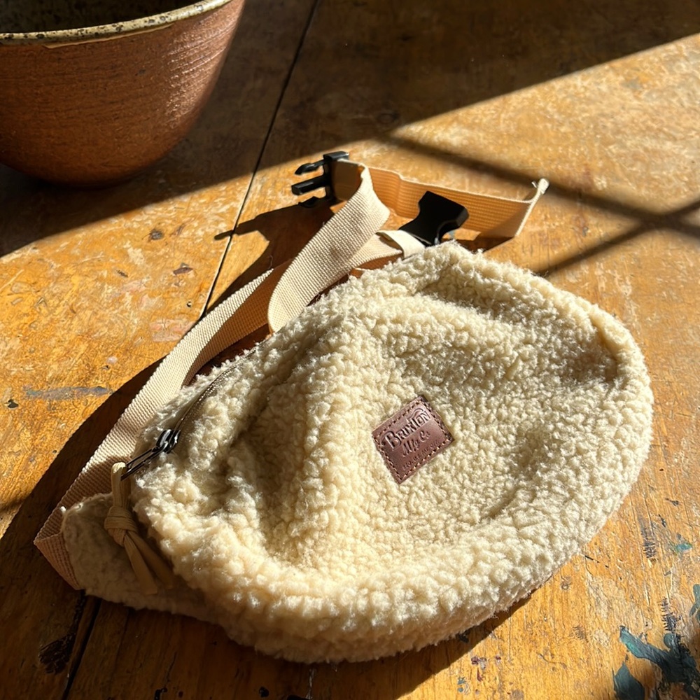 Brixton teddy/Sherpa cross body fanny pack